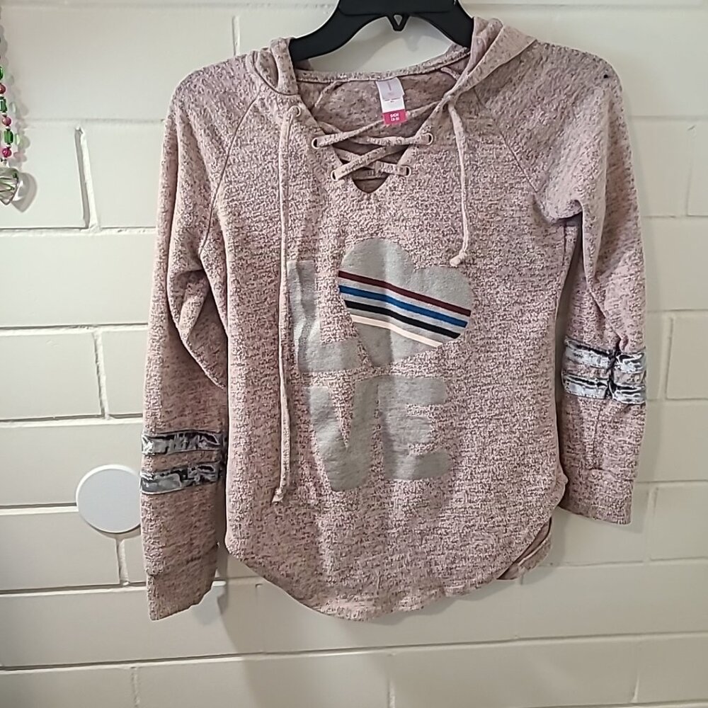 No Boundaries Girls Hoodie Pink Tone Small Pre-Owned Winter Fall Outdoors School